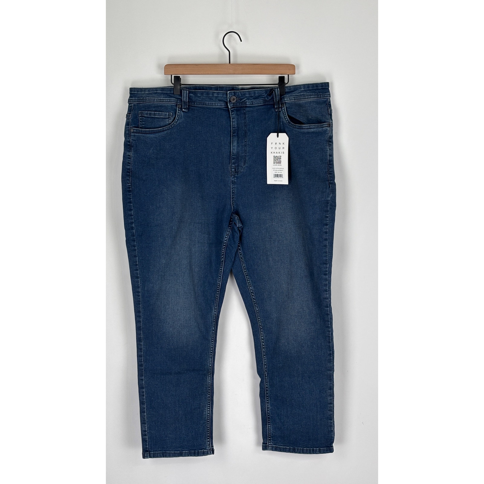 The Perfect Jean Nyc Og Stretch Slim Thick Denim Jeans Men 42x28 Captain Blue — image 5 of 8